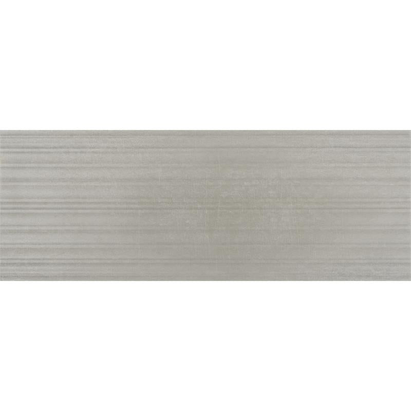 Wandtegel Devon wit-grijs mat reliëf 33x90cm gerectificeerd