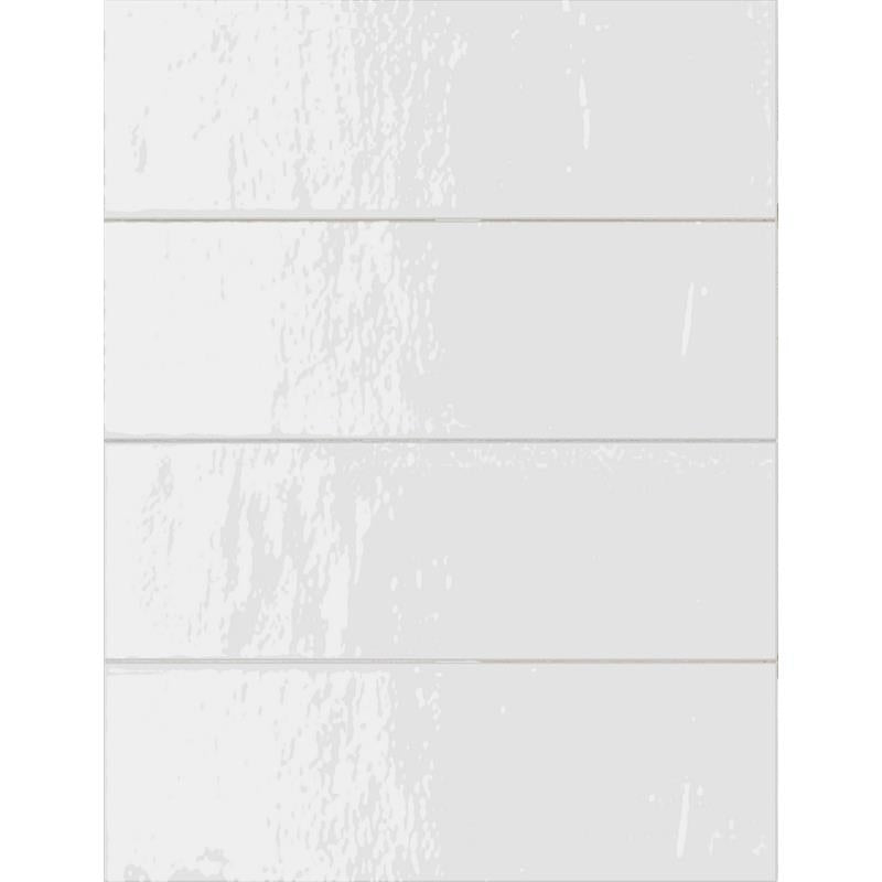 Wandtegel Amazonia wit glans 6,5x20cm