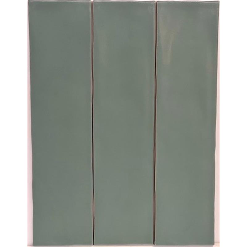 Wandtegel Vintage Jade groen mat 7,5x30cm