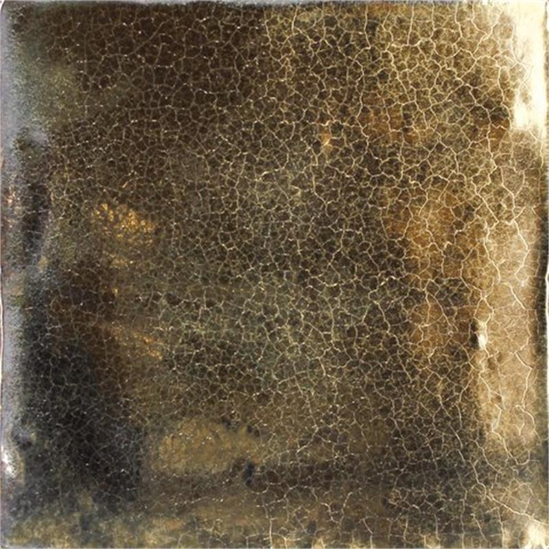 Wandtegel Vintage Metallic goud glans 13x13cm