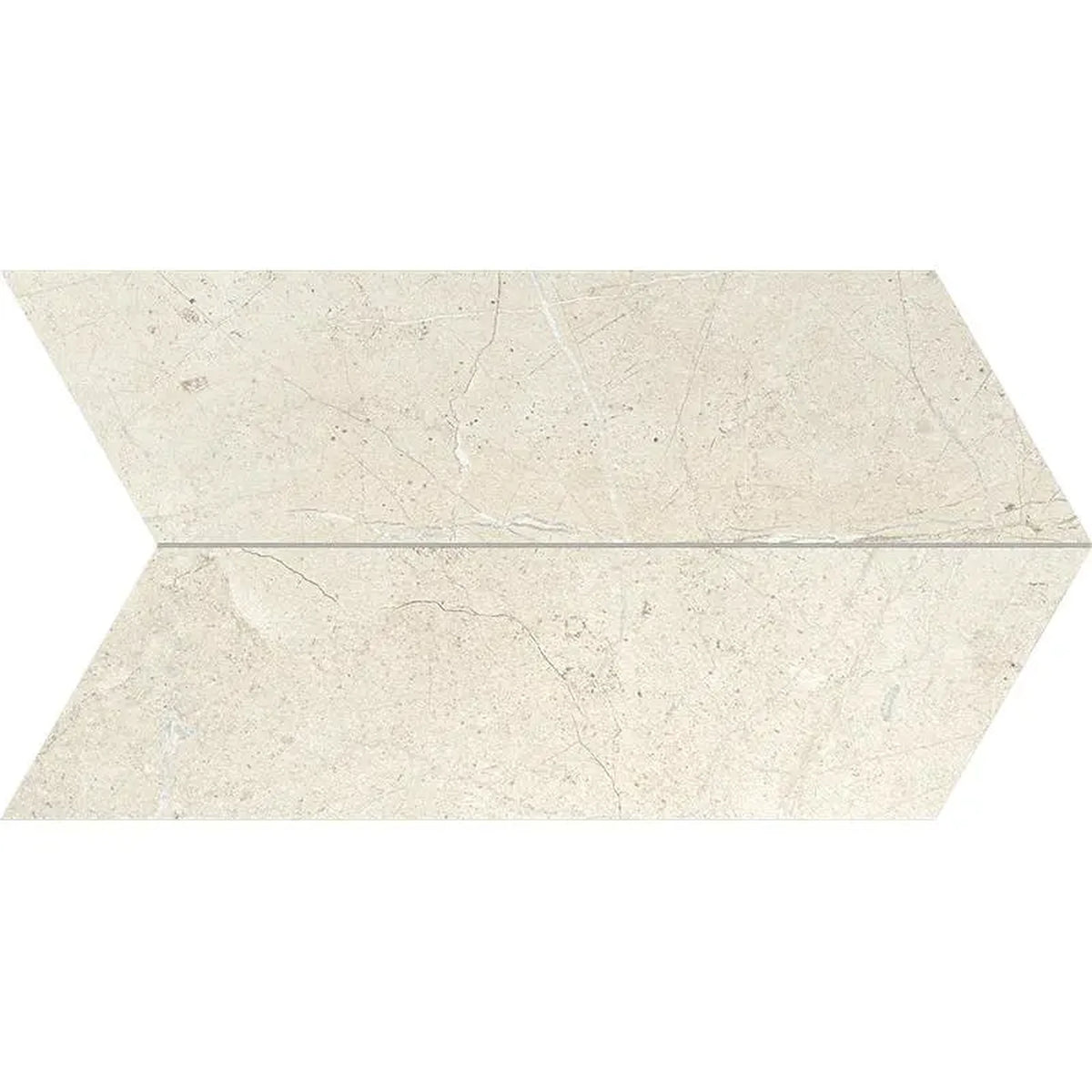 Lea Ceramiche Anthology 'White Gramma 72', vloer- en wandtegel grijs en wit mat 50x15cm