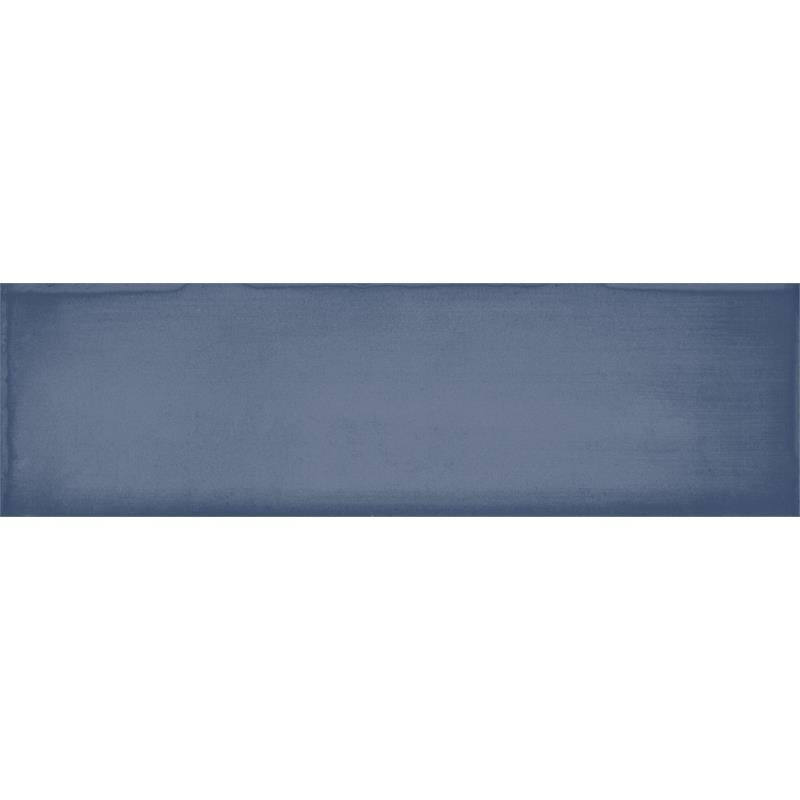 Estudio Cerámico Ghent 'Steel Blue', wandtegel blauw mat 6,9x24cm