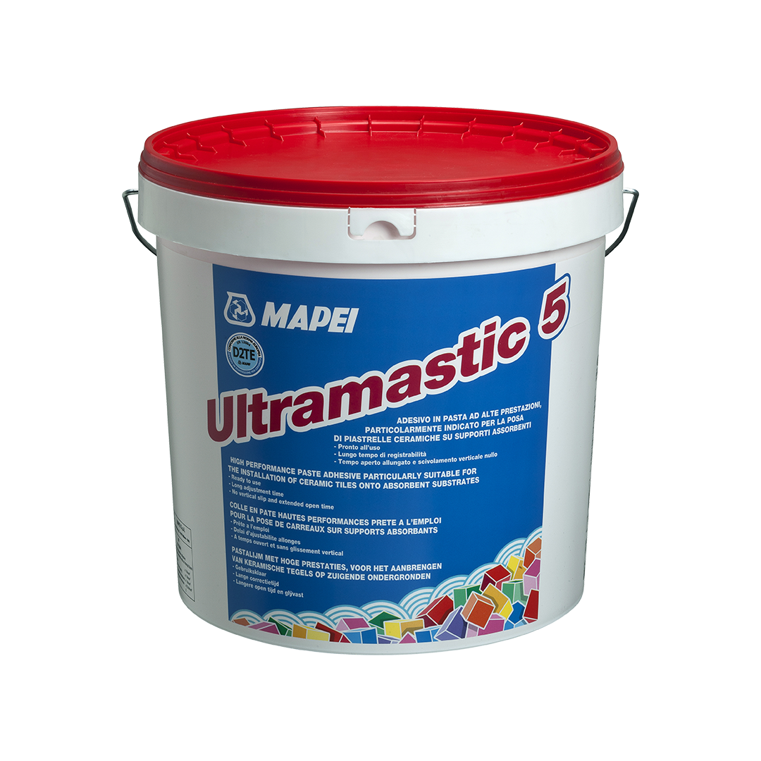Mapei pastategellijm Ultramastic 5 wit 5kg