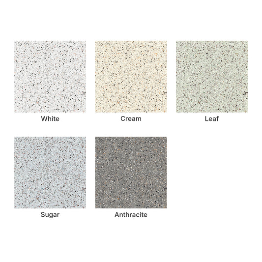 EnergieKer Medley 'Sugar', kleurenoverzicht van de serie met alle kleuren en hun namen