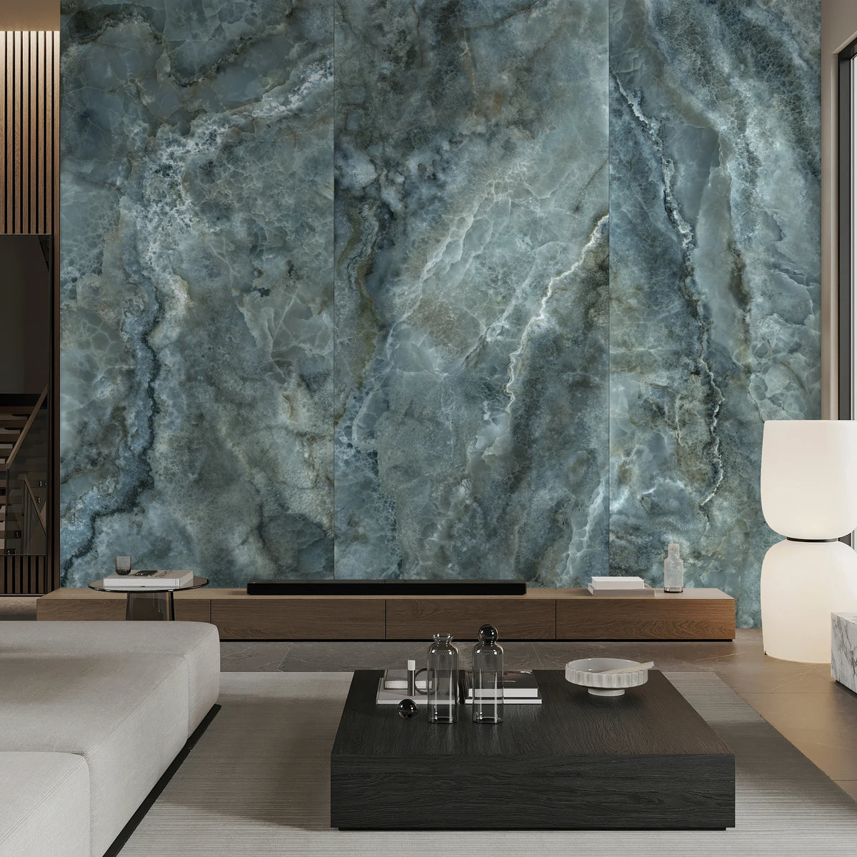 EnergieKer Onice Allure 'Turquoise', vloer- en wandtegel groen gepolijst 60x120cm
