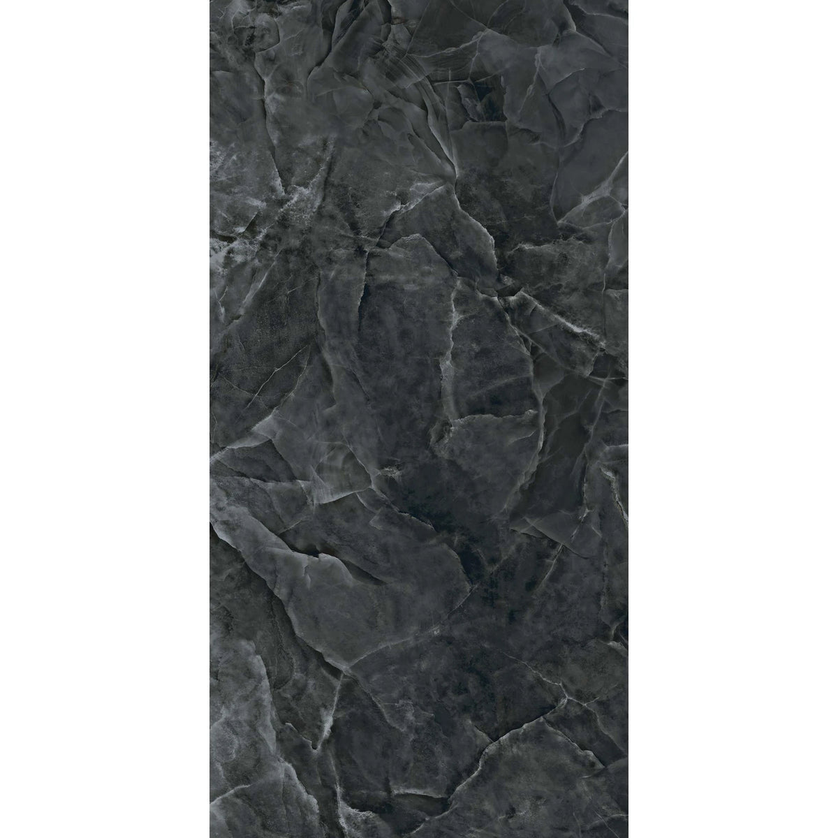 EnergieKer Onyx 'Black', vloer- en wandtegel zwart gepolijst 60x120cm