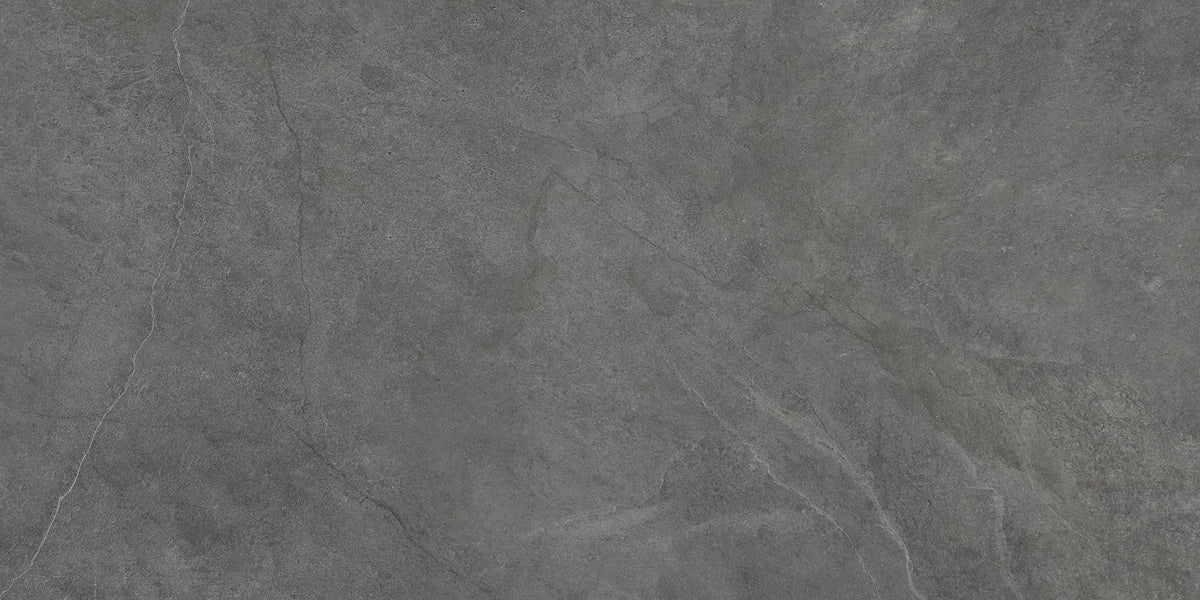 Stargres Pizarra 'Dark Grey', vloertegel donkergrijs gerectificeerd 60x120cm