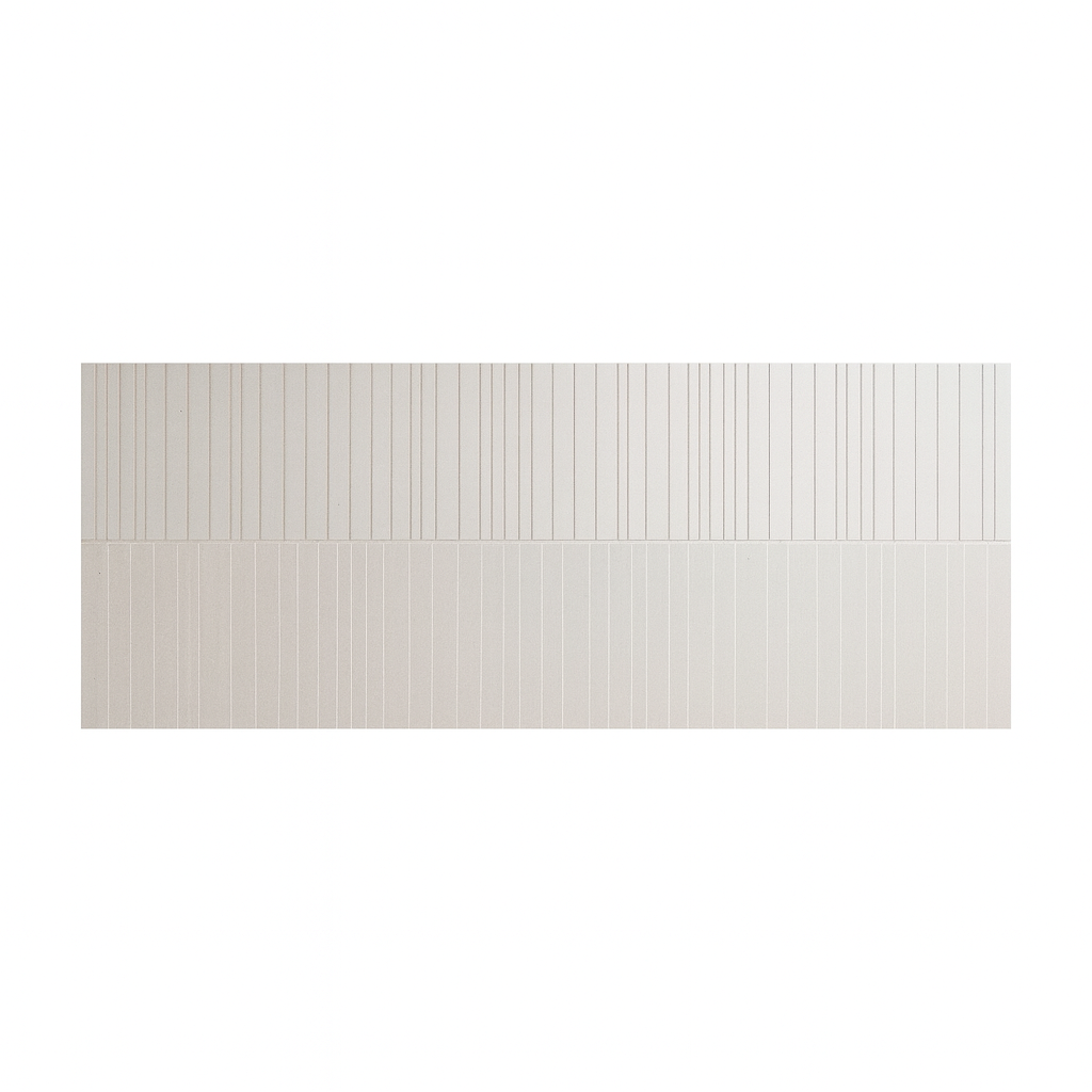 Cerpa Cerámica Space 'Decor Perla', beige-grijze wandtegel met reliëf boven een gladde uitvoering