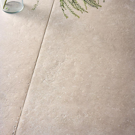 Vloertegel Superclassica 'Beige Crack' beige mat 60x120 gerectificeerd – MisterTile