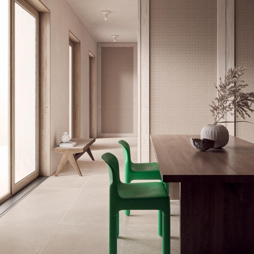 Vloertegel Superclassica 'Beige Crack' beige mat 60x120 gerectificeerd – MisterTile