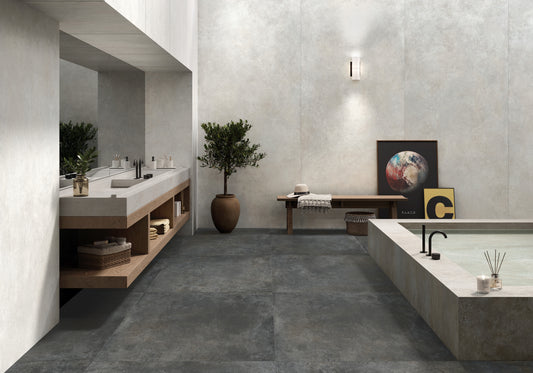 Vloertegel Feroe antraciet mat 60x60cm gerectificeerd – MisterTile