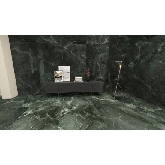 Wandtegel Manaos groen glans 120x260cm gerectificeerd