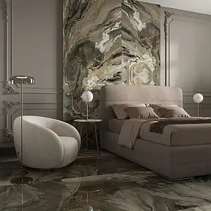 Wandtegel Nexside bruin glans 60x120cm gerectificeerd