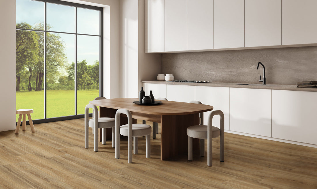 Houtlook tegels in een keuken – MisterTile