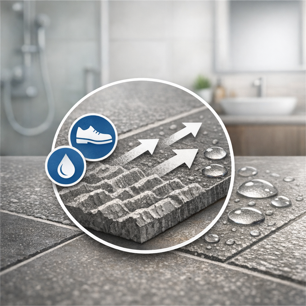 Wat betekent slipweerstand bij tegels – MisterTile