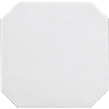 Vloertegel Octagon wit mat 20x20cm