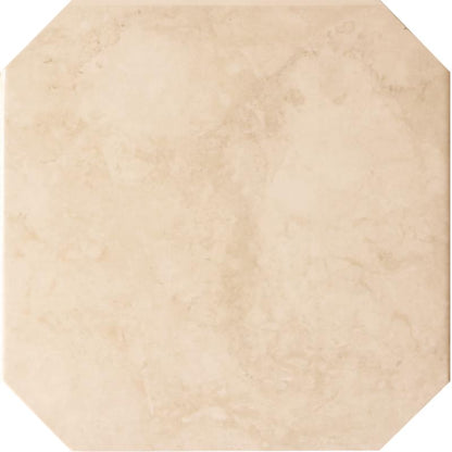 Vloertegel Octagon marmerlook beige mat 20x20cm