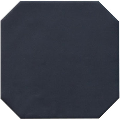 Vloertegel Octagon zwart mat 20x20cm