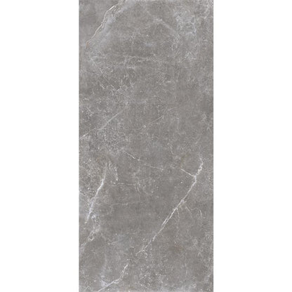 Wandtegel Pietra Antica donkergrijs satijnglans 33x100cm gerectificeerd