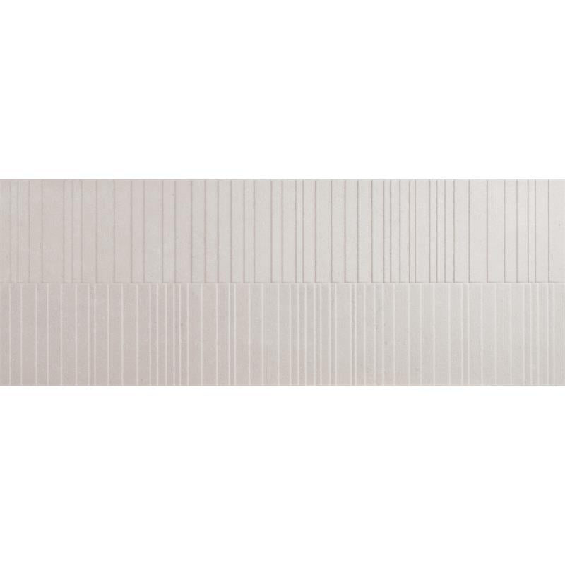 Wandtegel Space beige-grijs mat reliëf 33x90cm gerectificeerd