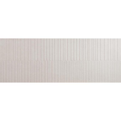 Wandtegel Space beige-grijs mat reliëf 33x90cm gerectificeerd