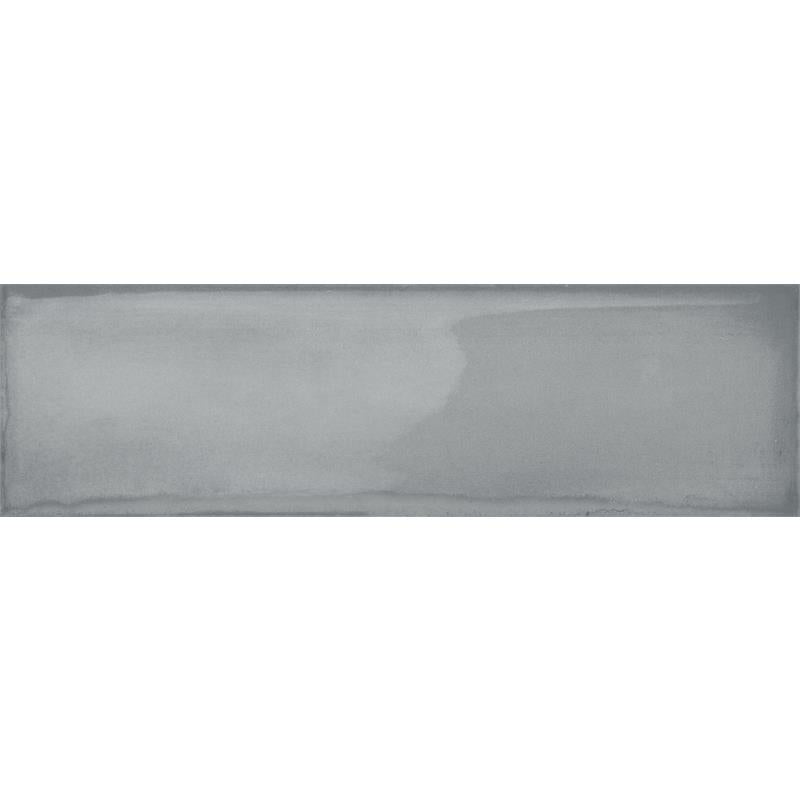 Wandtegel Ghent grijs glans 6,9x24cm