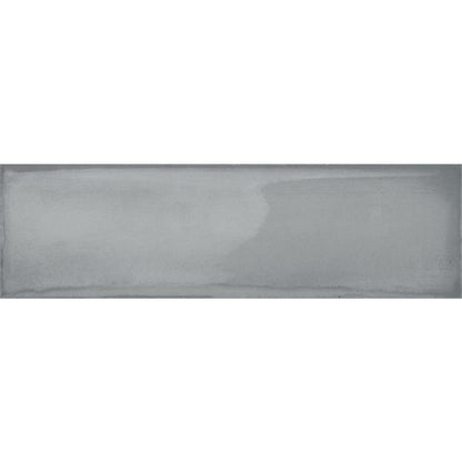 Wandtegel Ghent grijs glans 6,9x24cm