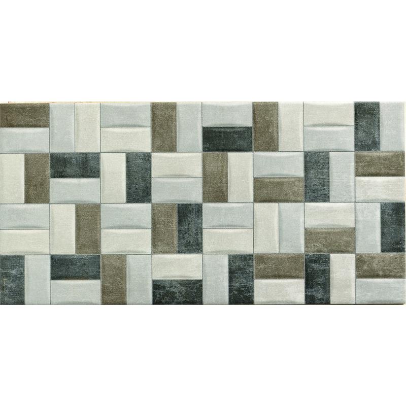Wandtegel Smart beige-grijs glans 25x50cm