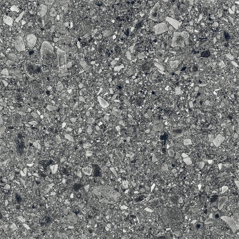 Vloertegel Ceppo di gré antraciet terrazzo 90x90cm gerectificeerd