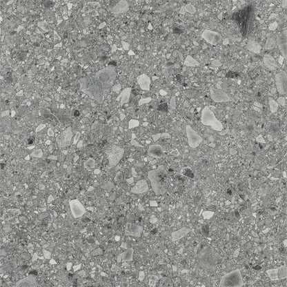 Vloertegel Ceppo di gré grijs terrazzo 61x61cm gerectificeerd