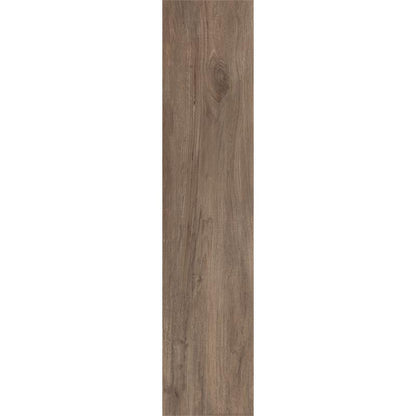 Vloertegel North Wind donkerbruin houtlook 30x122cm gerectificeerd