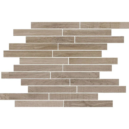 Castelvetro Aequa 'Tur', mozaïek taupe mat 30x30cm