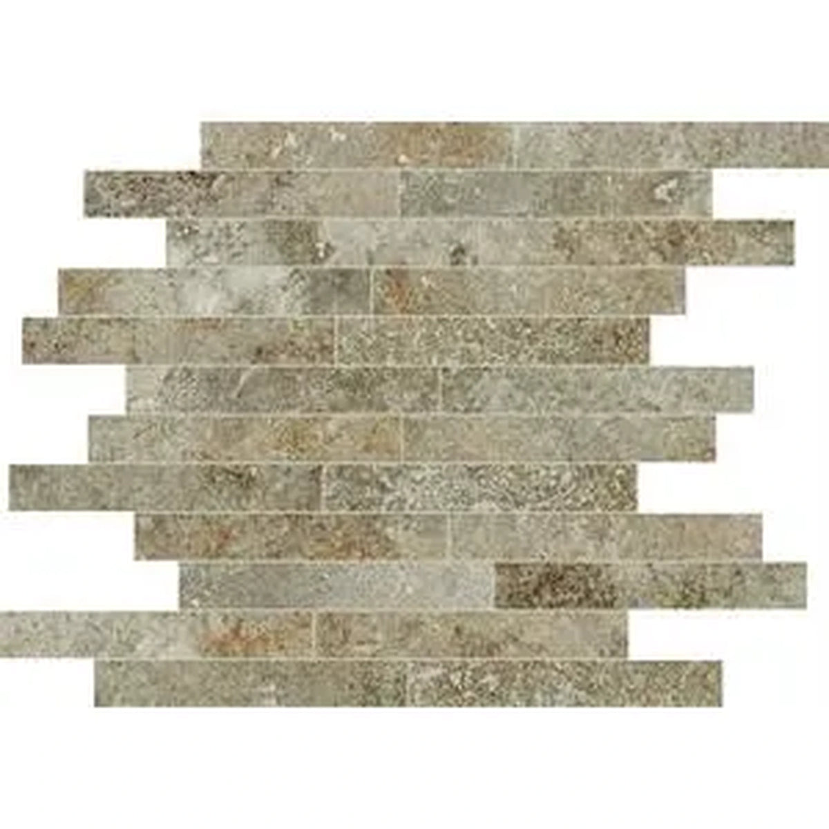 Castelvetro Always 'Stick Corda', mozaïek bruin en grijs mat 30x30cm