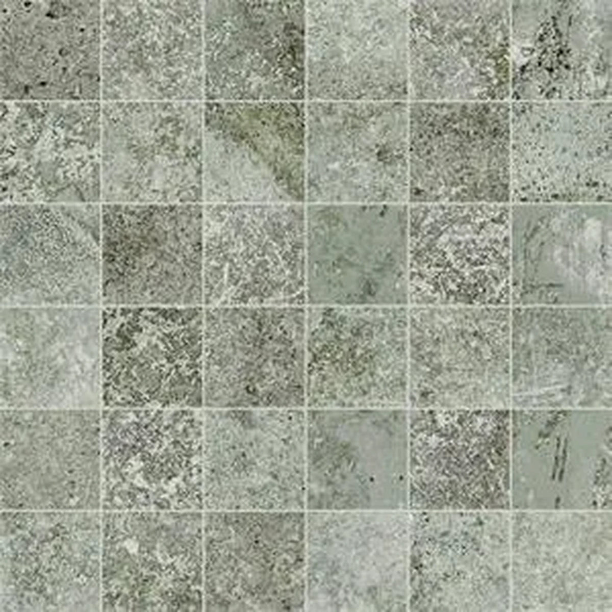 Castelvetro Always 'Tozzetto Grigio', mozaïek grijs mat 30x30cm