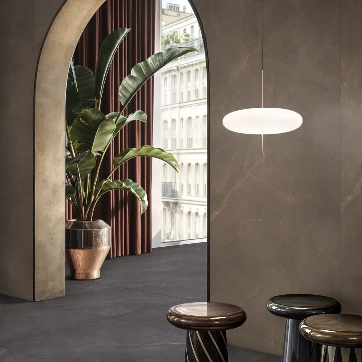 EnergieKer Amani 'Oud', vloer- en wandtegel bruin mat 60x120cm