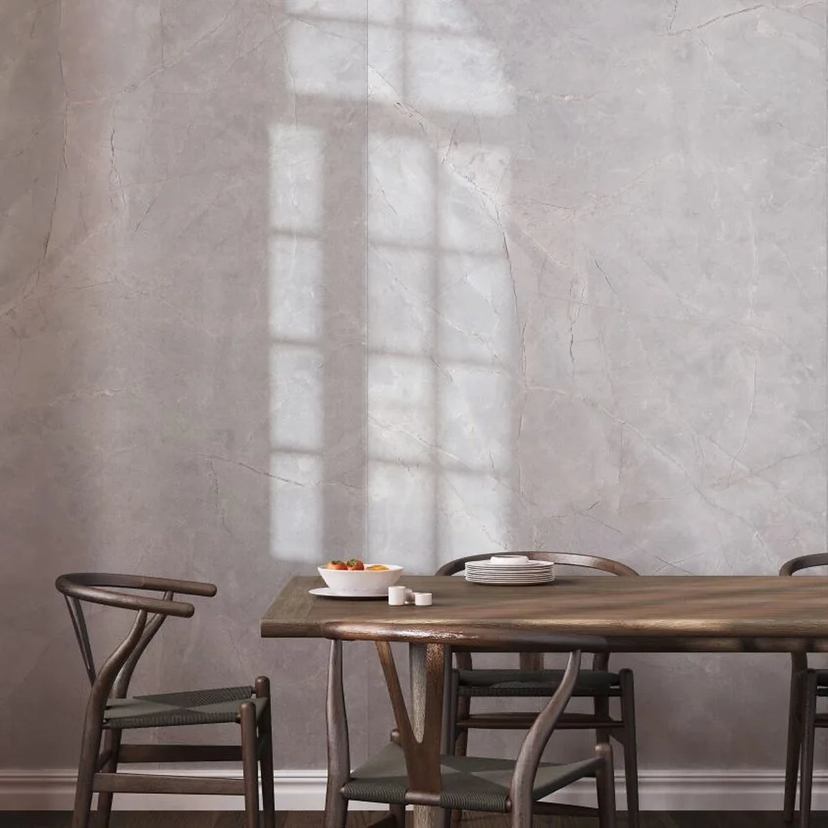 EnergieKer Amani 'Pearl', vloer- en wandtegel crème mat 120x120cm
