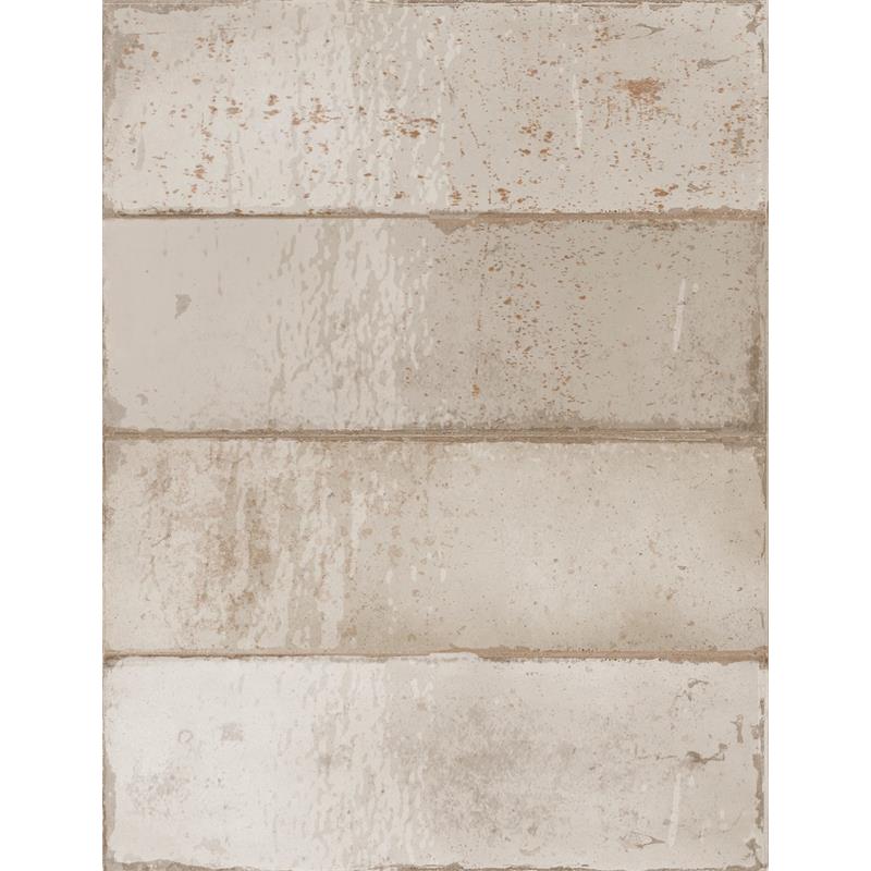 Estudio Cerámico Amazonia 'Sand', wandtegel beige glans 6,5x20cm