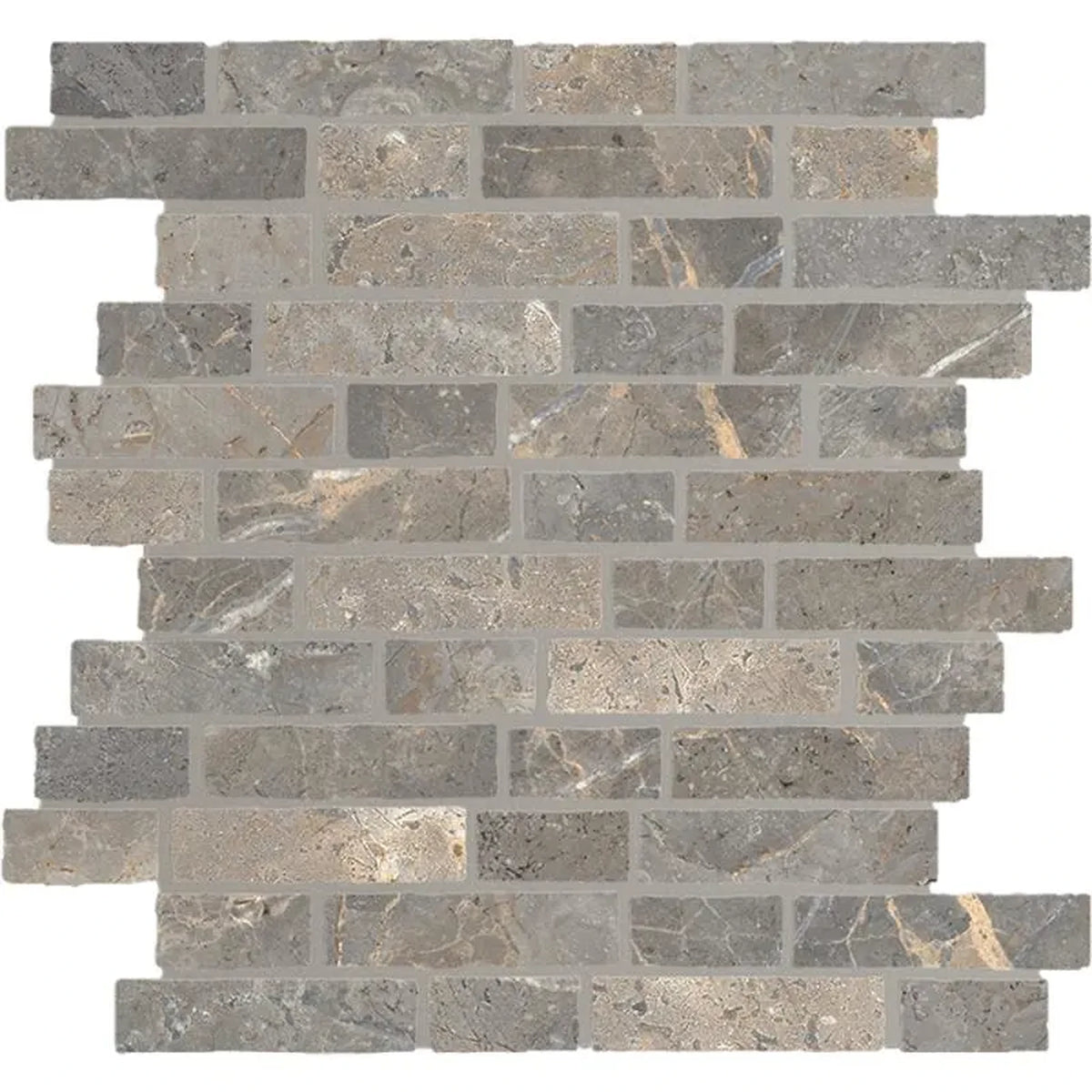 Lea Ceramiche Anthology 'Earth Worn Mosaico Break', mozaïek beige en grijs zijdeglans 29x31cm