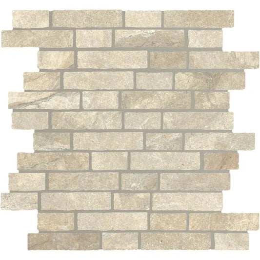 Lea Ceramiche Anthology 'Desert Worn Mosaico Break', mozaïek beige zijdeglans 29x31cm