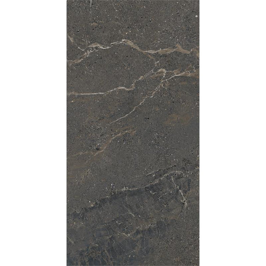 Vloertegel Anthology 'Dark Worn' antraciet mat 60x120 gerectificeerd – MisterTile