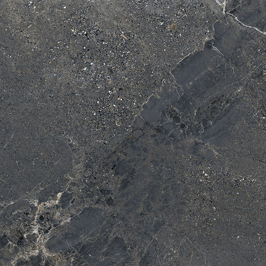 Vloertegel Anthology 'Dark Worn' antraciet mat 60x60 gerectificeerd – MisterTile