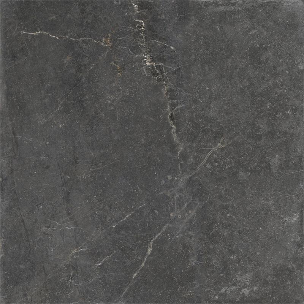 Keraben Bleuemix 'Black Soft', vloertegel zwart mat gerectificeerd 90x90cm