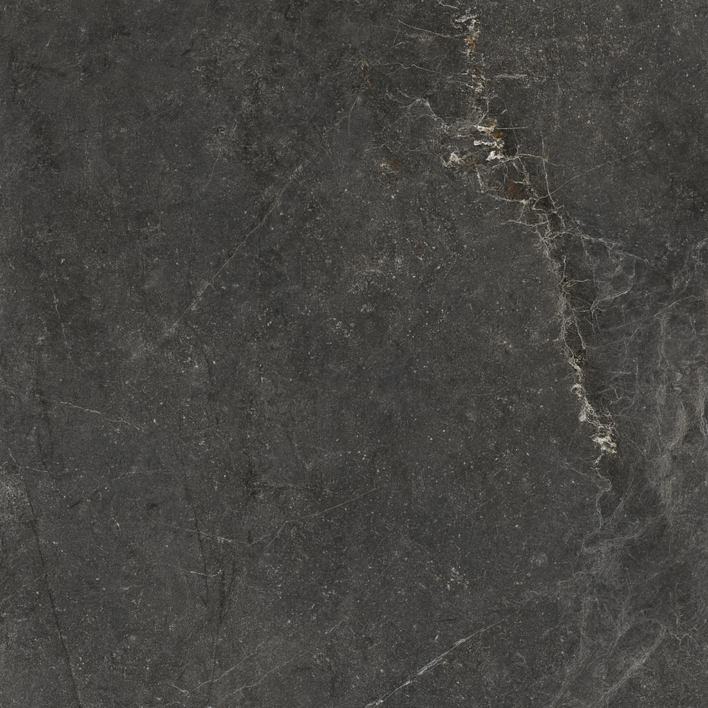 Vloertegel Bleuemix 'Black Soft' zwart mat 60x120 gerectificeerd – MisterTile