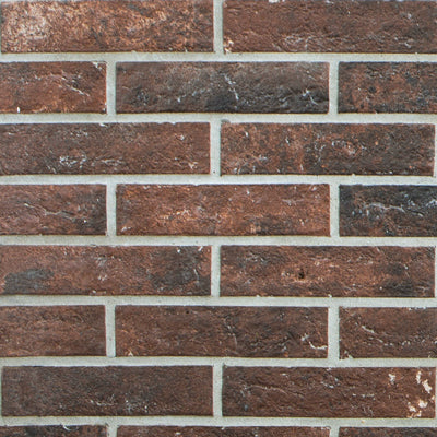 Ceramica Rondine Bristol 'Umber', vloertegel zwart-bruin mat 6,6x25cm