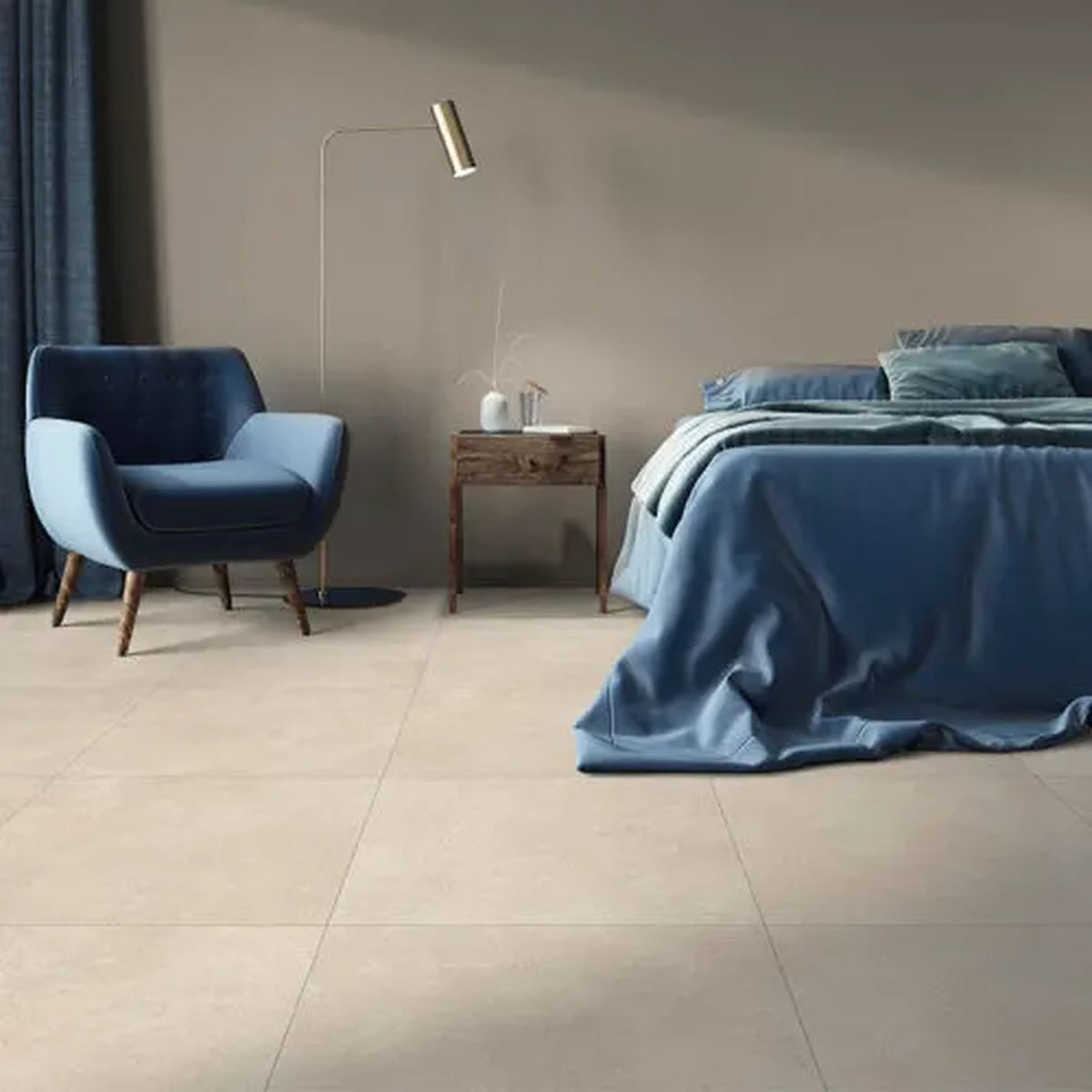 Ceramica Valsecchia Capital 'Sand', vloer- en wandtegel beige mat 15x15cm