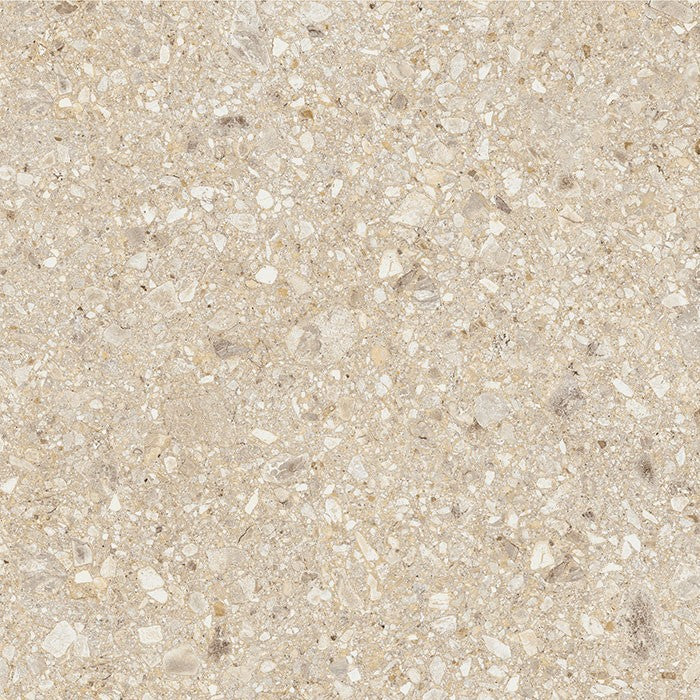 Tuscania Ceppo di Gré 'Beige', vloertegel terrazzo gerectificeerd 61x61cm