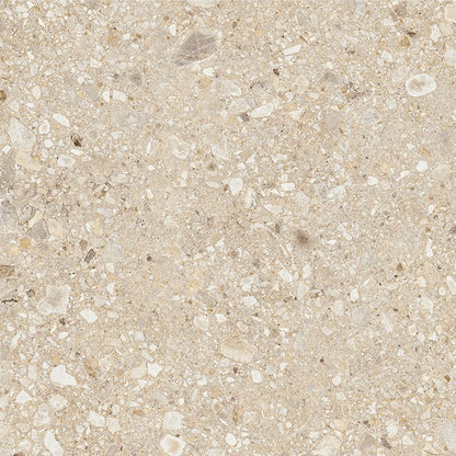 Tuscania Ceppo di Gré 'Beige', vloertegel terrazzo gerectificeerd 90x90cm