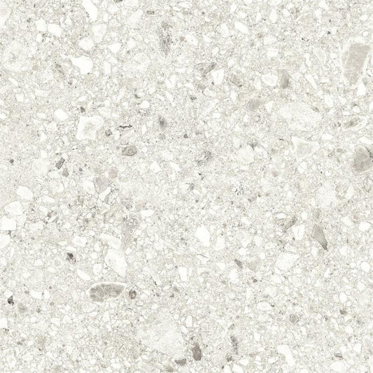Tuscania Ceppo di Gré 'White', vloertegel grijs-wit terrazzo gerectificeerd 61x61cm