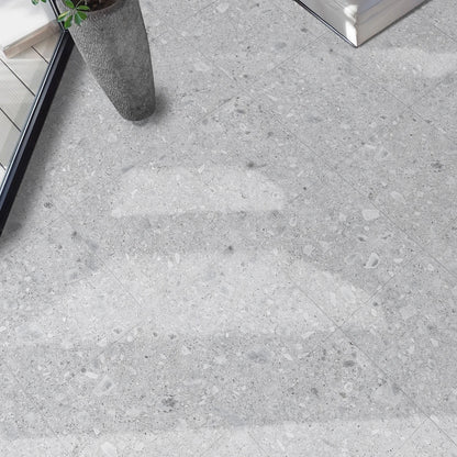 EnergieKer Ceppo di Gré 'White', vloer- en wandtegel grijs en wit mat 120x120cm