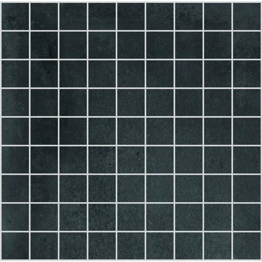 Castelvetro Concept 'Land Black', mozaïek zwart mat 30x30cm